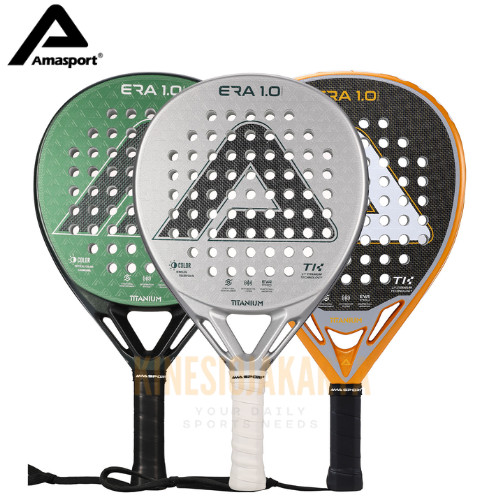 Raket Padel AMASPORT ERA 1.0 TITANIUM Original – 18K Carbon, Power Rebound