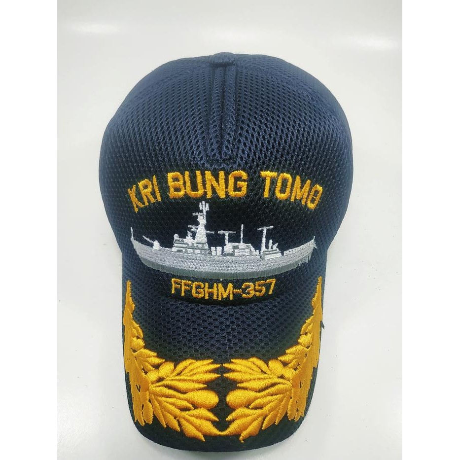 TOPI KRI BUNG TOMO DABEL MASH WARNA BIRU DONGKER - PAMEN