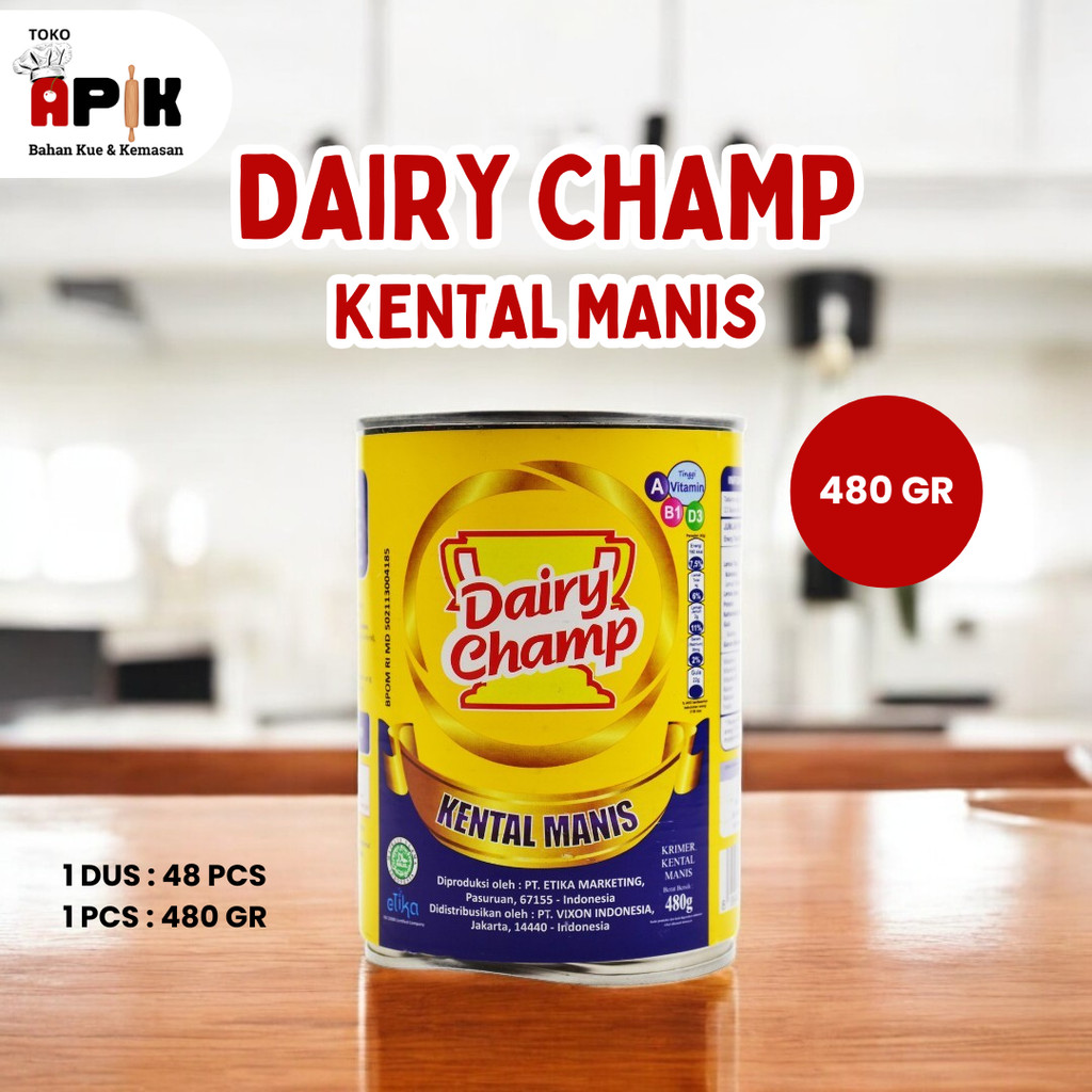 

DAIRY CHAMP KENTAL MANIS / SUSU KENTAL MANIS 480 GRAM / 1 KG