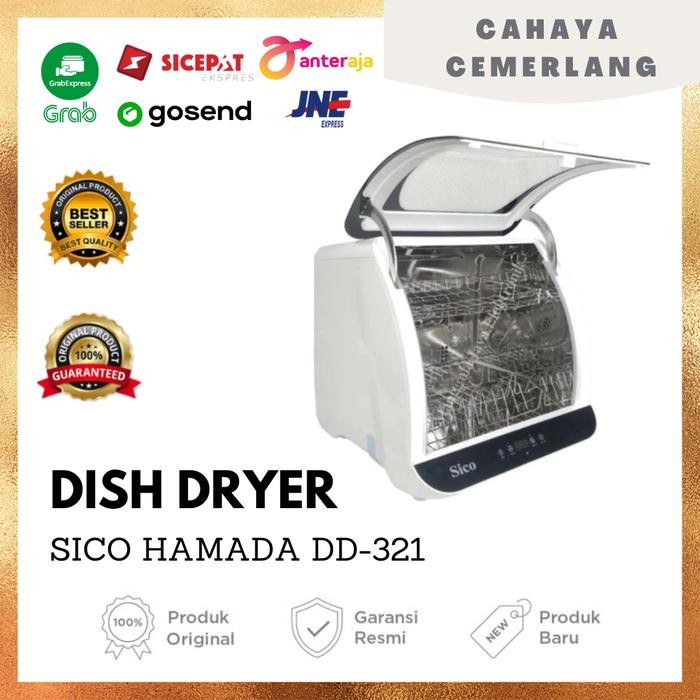 DISH DRYER SICO HAMADA DD-321 plus UV Pembunuh Bakteri - Tdk dibuble