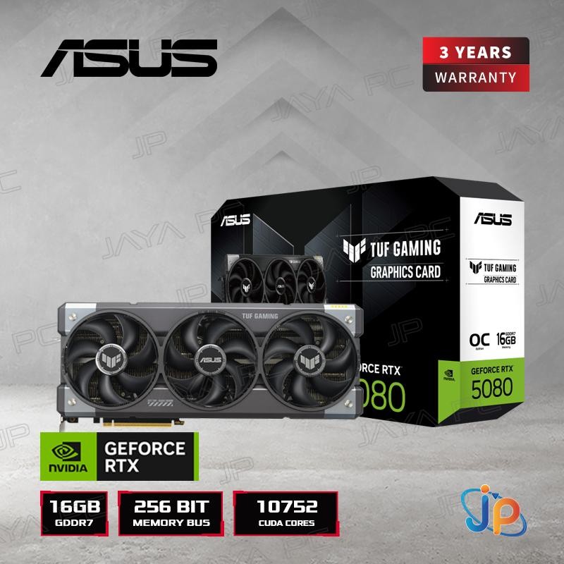 VGA Asus TUF Gaming GeForce RTX 5080 OC 16GB - 16 GB GDDR7