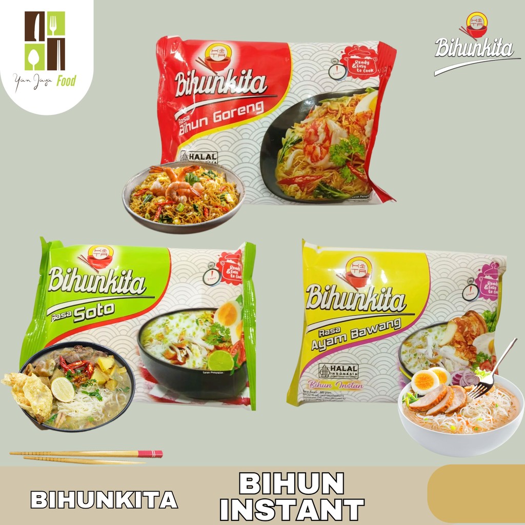 

BihunKita / Bihun Instant / BihunKita Rasa Soto 55G / BihunKIta Rasa Ayam Bawang 55G / BihunKita Rasa Bihun Goreng 60G