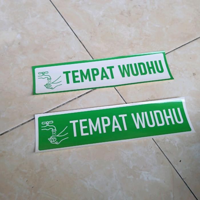 

Sticker Tulisan Tempat Wudhu Hijau 23x6cm