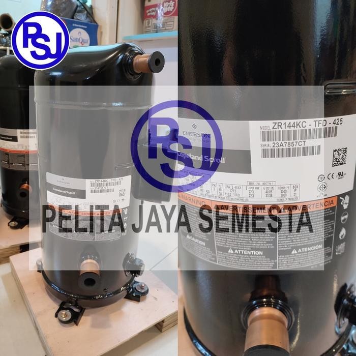 Kompresor AC Copeland ZR144KC-TFD-425 / Compressor Copeland ZR144KC TANDEM SIGLAS SCROLL COMPRESSOR 