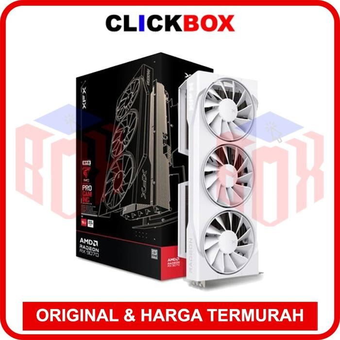 XFX Swift AMD Radeon RX 9070 OC White Triple Fan Gaming Edition