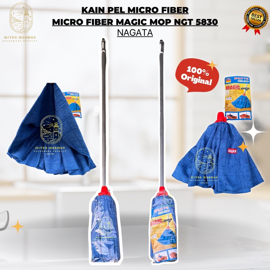 PROMO KAIN PEL MICRO FIBER NAGATA 5830 / MAGIC MOP / ALAT PEL / MOP FLOOR NAGATA