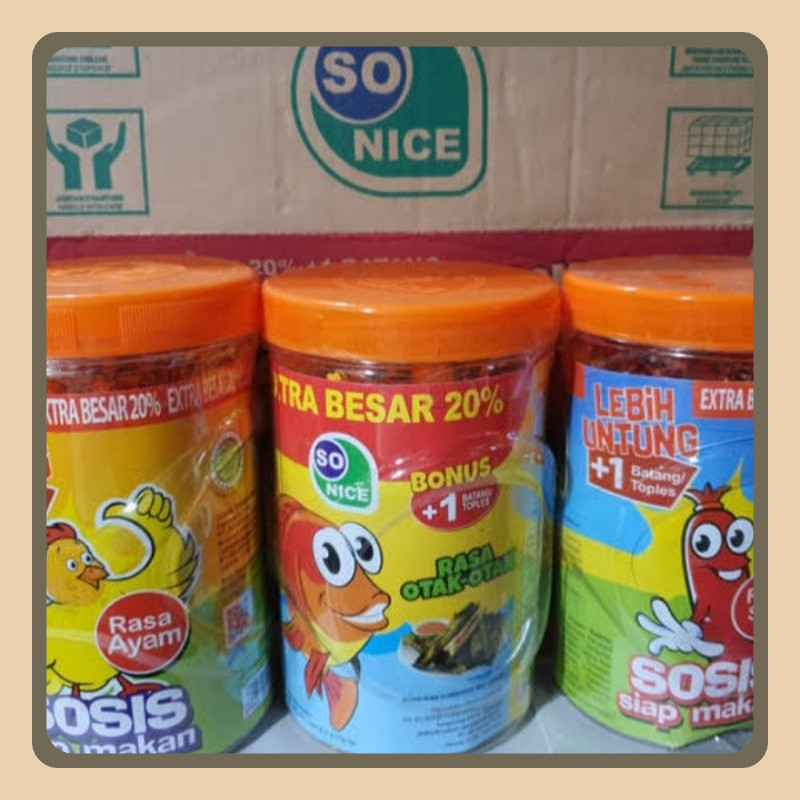

Sosis So Nice Siap Makan Ayam Sapi 25pcs
