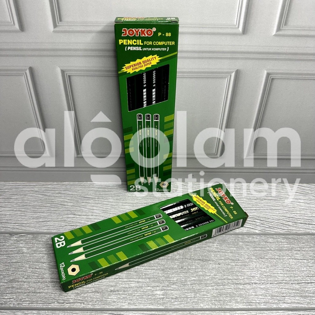 

ECER ( 1 PCS ) Pensil 2B Joyko P-88 Pensil 2B Joyko P - 88 lengkap