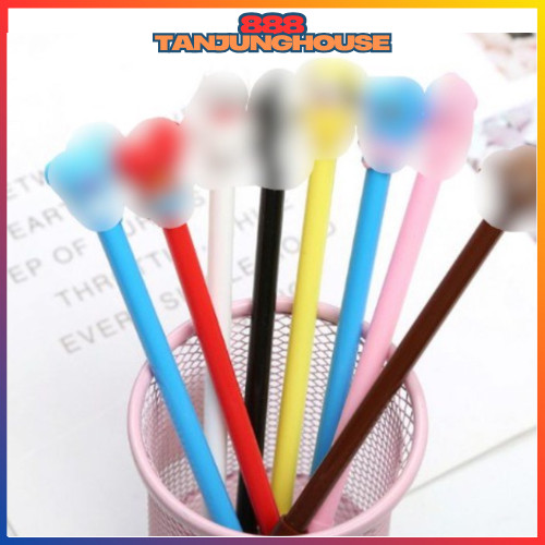 

TJH Pen Kpop Pena Cute Cartoon Ballpoint Pen Pen Pulpen Karakter Kartun Bangtan SS007