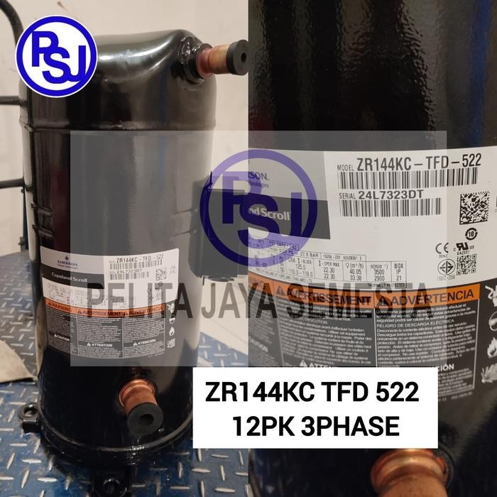 Kompresor AC Copeland ZR144KC-TFD-522 / Compressor Copeland ZR144KC / 12PK 3PHASE