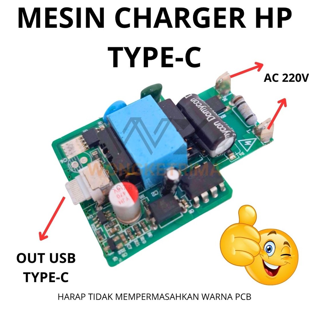 MESIN CHARGER HP TYPE-C MODUL CAS OUTPUT TYPE C