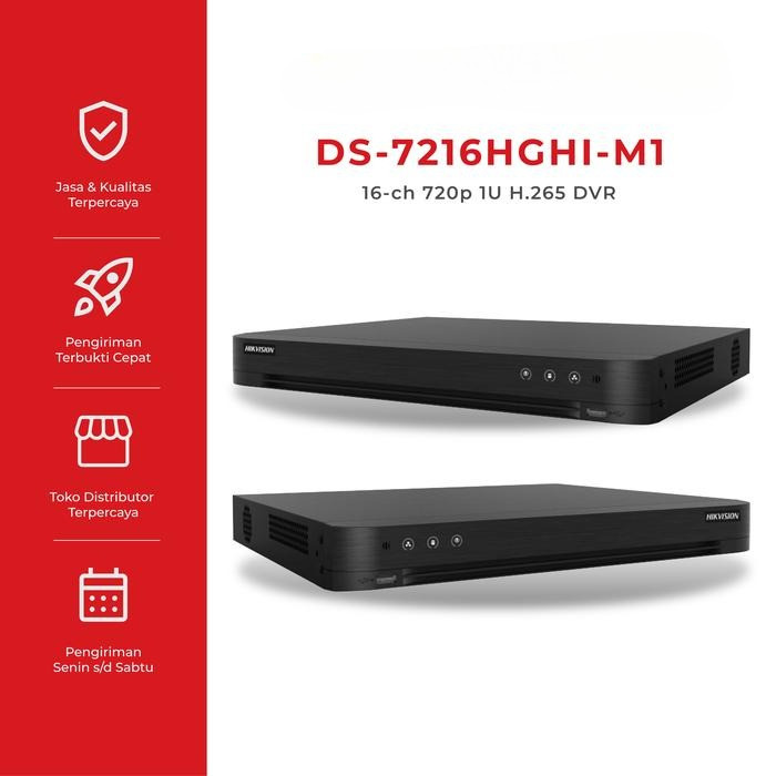 DVR Hikvision 16 Channel DS-7216HGHI-M1 2mp