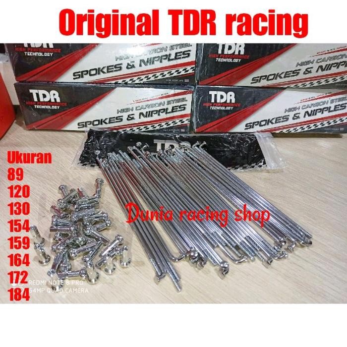 Jari jari TDR jeruji TDR Ruji Ruji TDR untuk motor ring 14 17 18 - 89, Ruji TDR Original