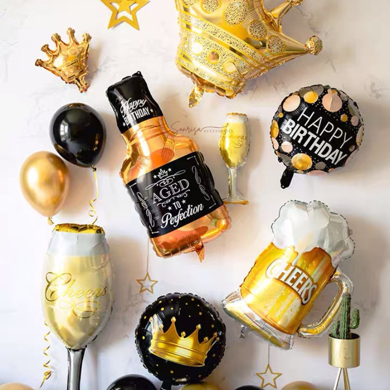 SONRISA - Balon Botol Champagne Whiskey Mini