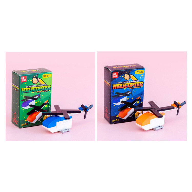 

1 P Kawaii Plastic Building Blocks Cartoon Pencil Stationery Student Office School Supplies Pencil Sharpener