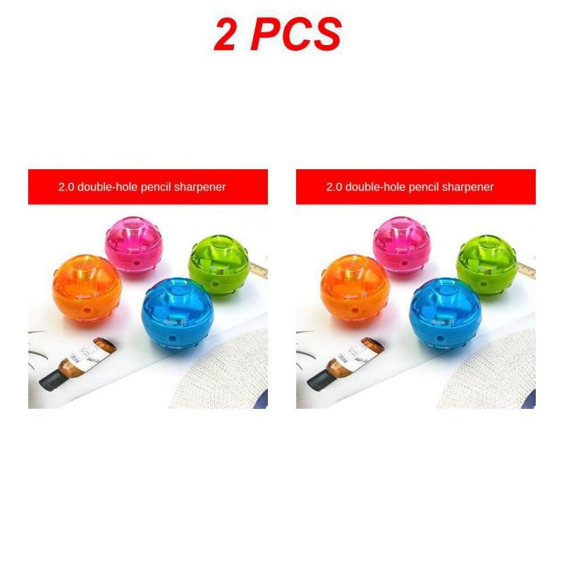

Mini 2mm Leads Sharpener Portable Sharpener With Magnifying Glass Sharpening Tool Pointer Pencil Sharpener Color Random