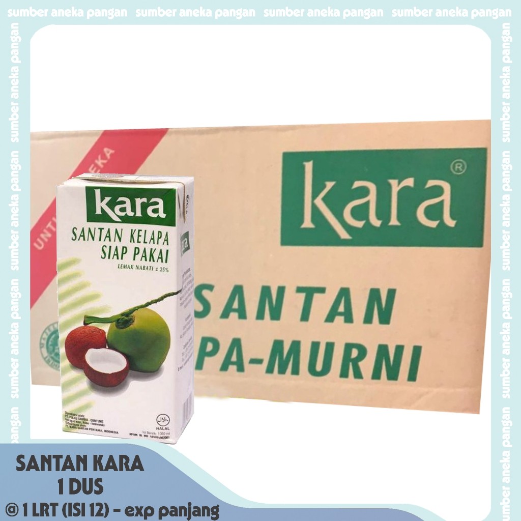 

Santan Kara siap pakai 1dus isi 12pack @1ltr exp panjang dijamin