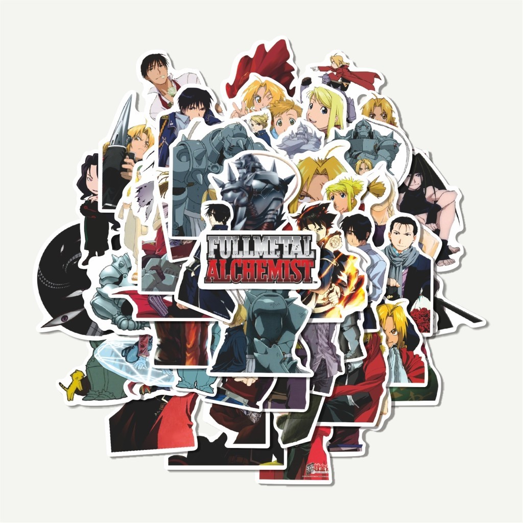 

Sticker Pack Sticker Anime Fullmetal Alchemist (Hagane no Renkinjutsushi) | Sticker TUMBLR | Stiker LAPTOP KOPER HELM
