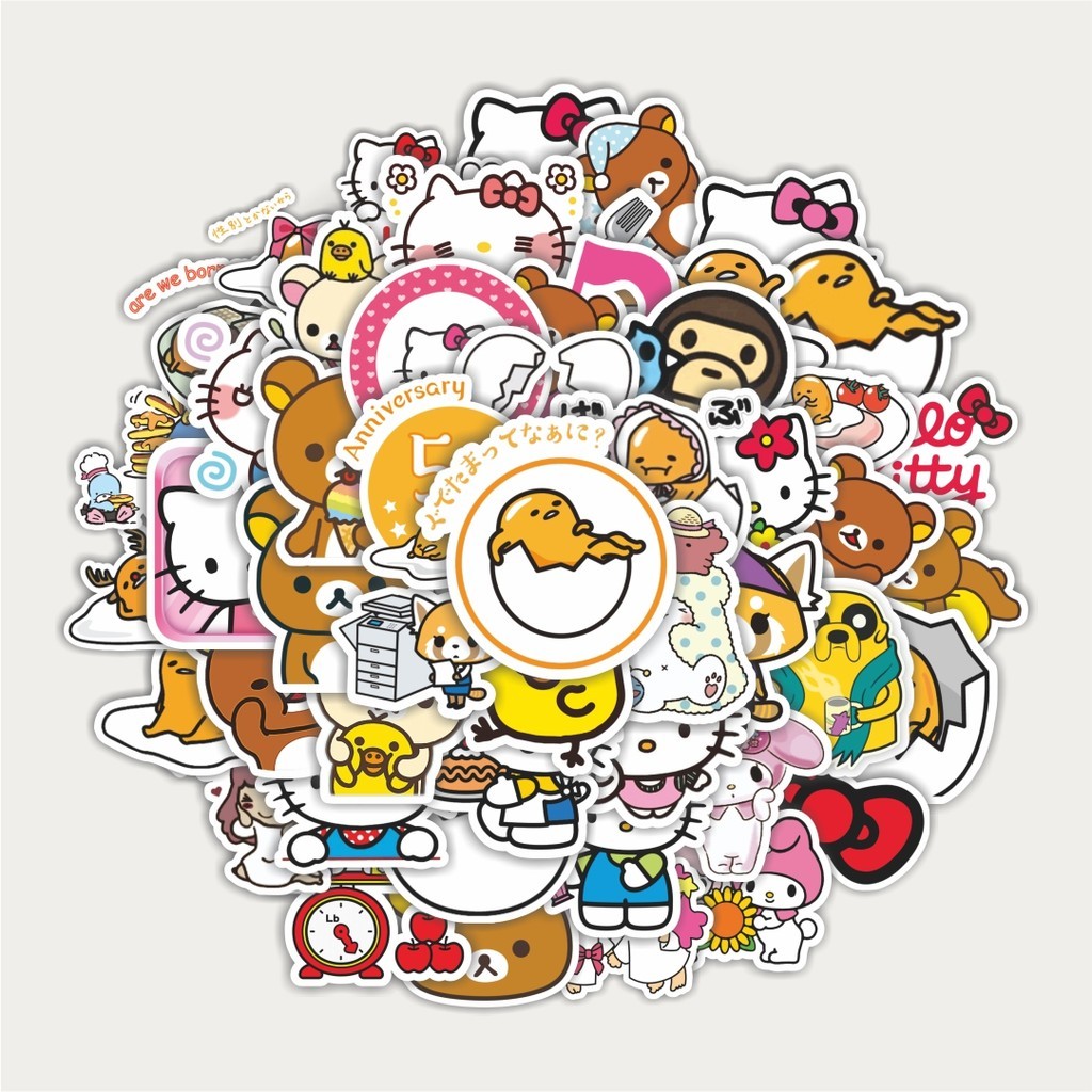 

Sticker Pack Stiker Karakter Sanrio | Sticker TUMBLR | Stiker LAPTOP KOPER HELM
