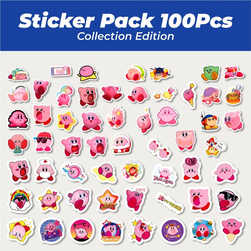 

Hot Stiker Kartun Kirby Lucu Anti Air Stikers Berperekat Waterproof Sticker Decal Buat Motor Helm Buku Journal Koper Casing HP Laptop Botol Minum