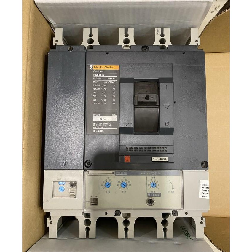 Mccb NS400N 4P 400A+N Merlin Gerin Original