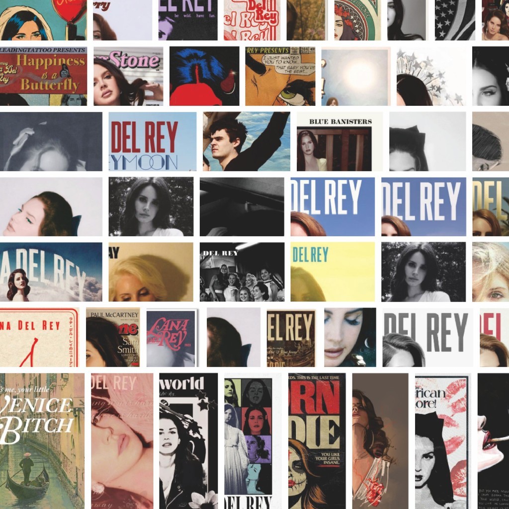 

Stiker Cutting Pack Stiker Album Musik Lana Del Rey Isi 100Pcs Series Aesthetic Lucu Keren Untuk Koper Bahan Vynil