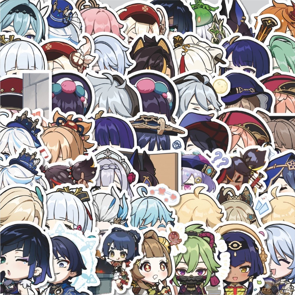 

Stiker Cutting Pack Stiker Anime Ghensin Impact Versi 3 Isi 100Pcs Series Aesthetic Lucu Keren Untuk Koper Bahan Vynil