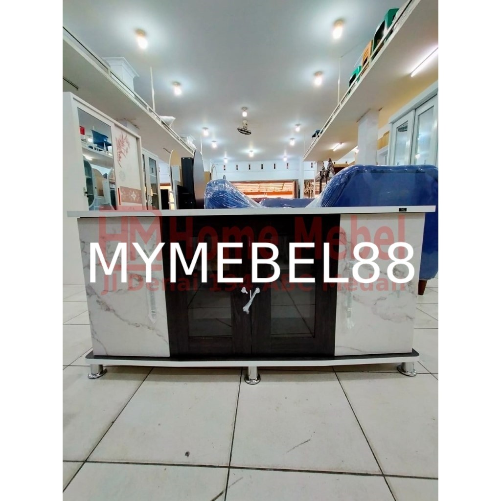 [MYMEBEL88] TERMURAH PROMO TERMURAH Meja TV Minimalis Serbaguna Motif Marbel - Rak TV - Bufet TV CRT