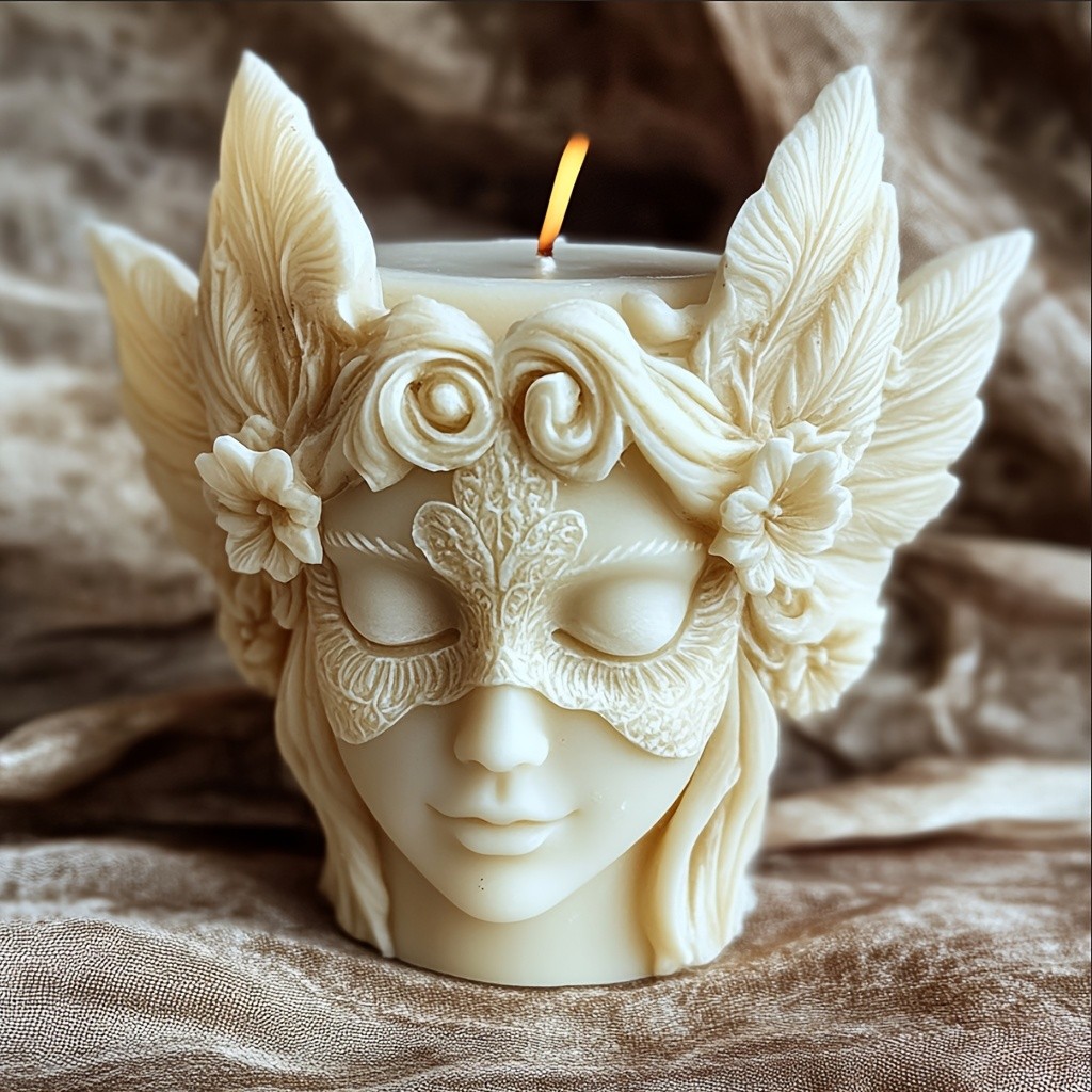 

Angel Silicone Candle Mold, Suitable for , Easter DIY Mold, Suitable for Clay, Candles, Ornaments DIY Crafts Mold