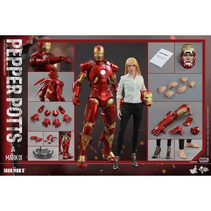 Hot Toys Iron Man Mark IX & Pepper Potts Set