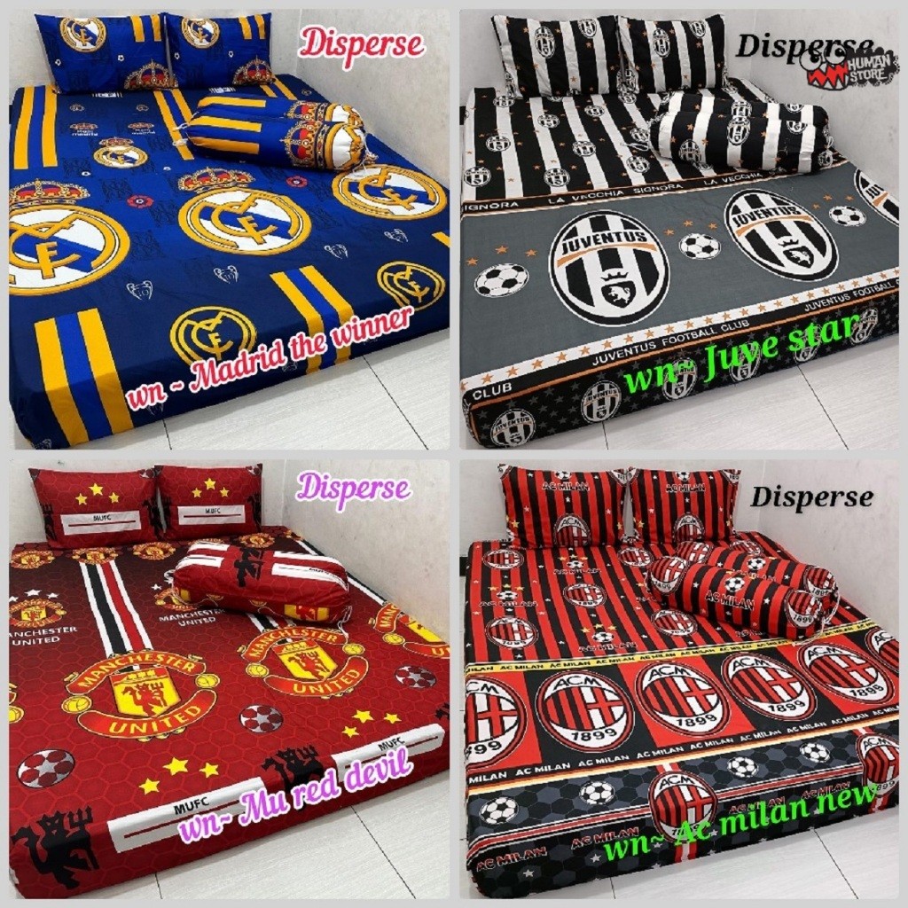 PROMO SPREI MOTIF BOLA MURAH BERKUALITAS SET SARBAN SARGUL SIZE 120 160 180