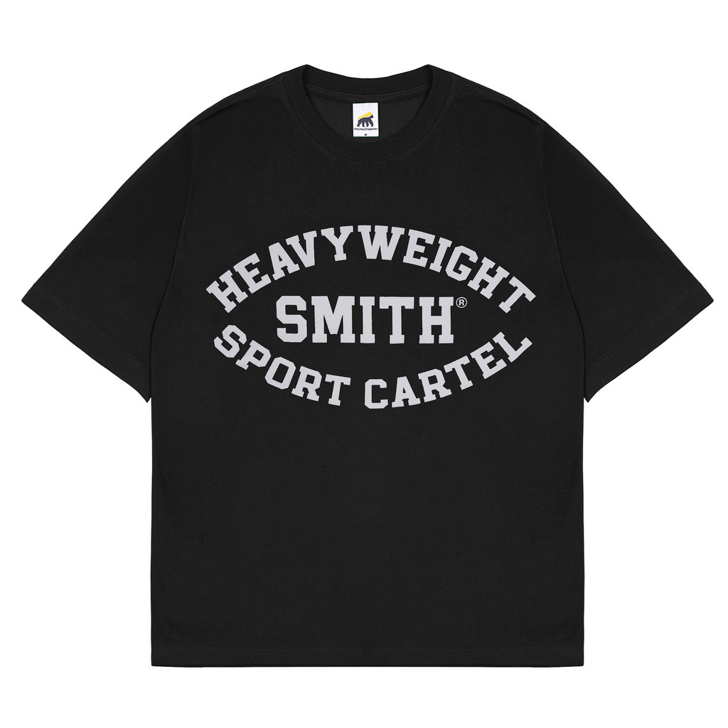 [COD] House of Smith Kaos Oversize Pria - Smith Heavyweight Badge Typeface Black - Oversize T Shirt 