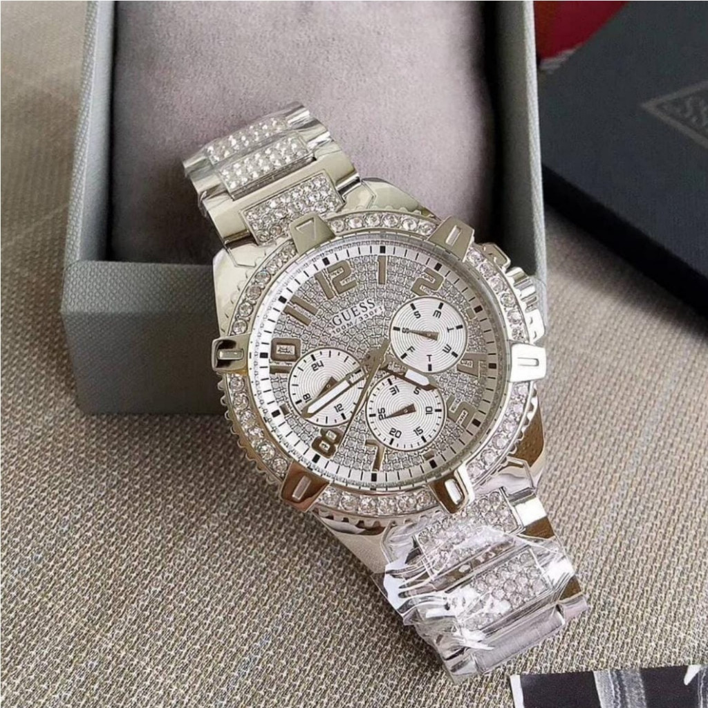 Jam Tangan Wanita chronograph desain W1156L1 W1156L2 W1156L3 W1156L5 GW0044L1 stainless look like gu