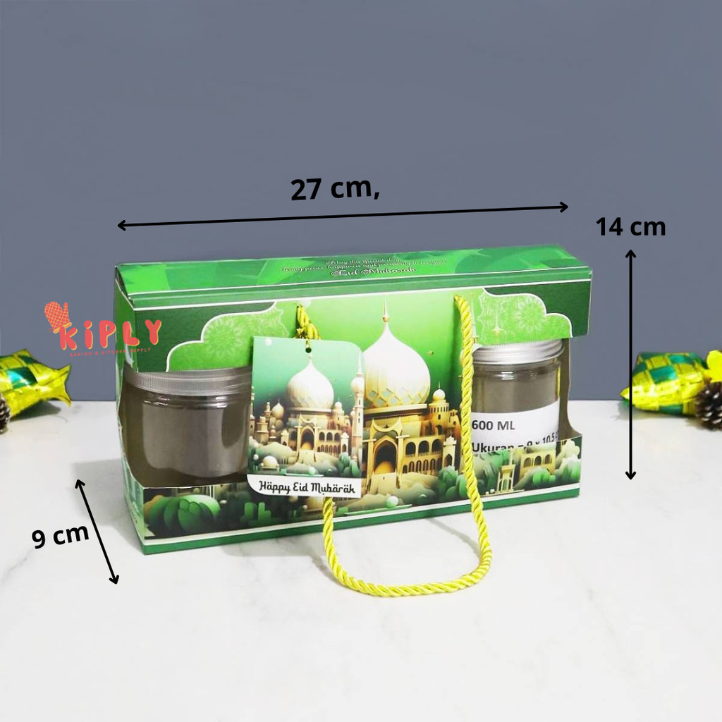 

Gable Box 3 Toples Jar Seri Idul fitri - Dekorasi Idul Fitri/Box Souvenir Hampers Idul Fitri - Kotak Kue Lebaran