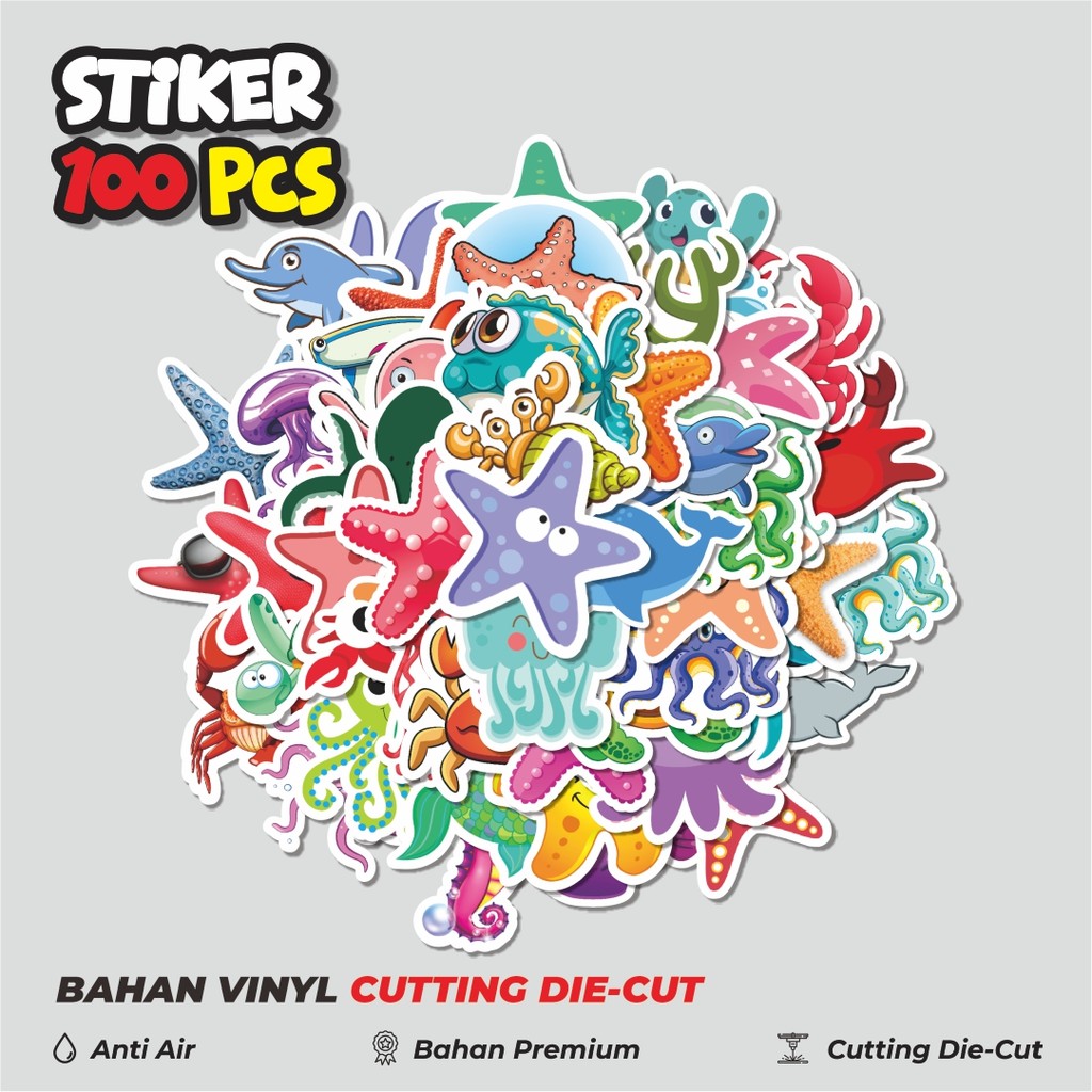 

Terbaru! 50 pcs Stiker Magic Sea Series 3 [Seri Laut Ajaib] Dekorasi Lucu Kreatif untuk Notebook, Skateboard, HP