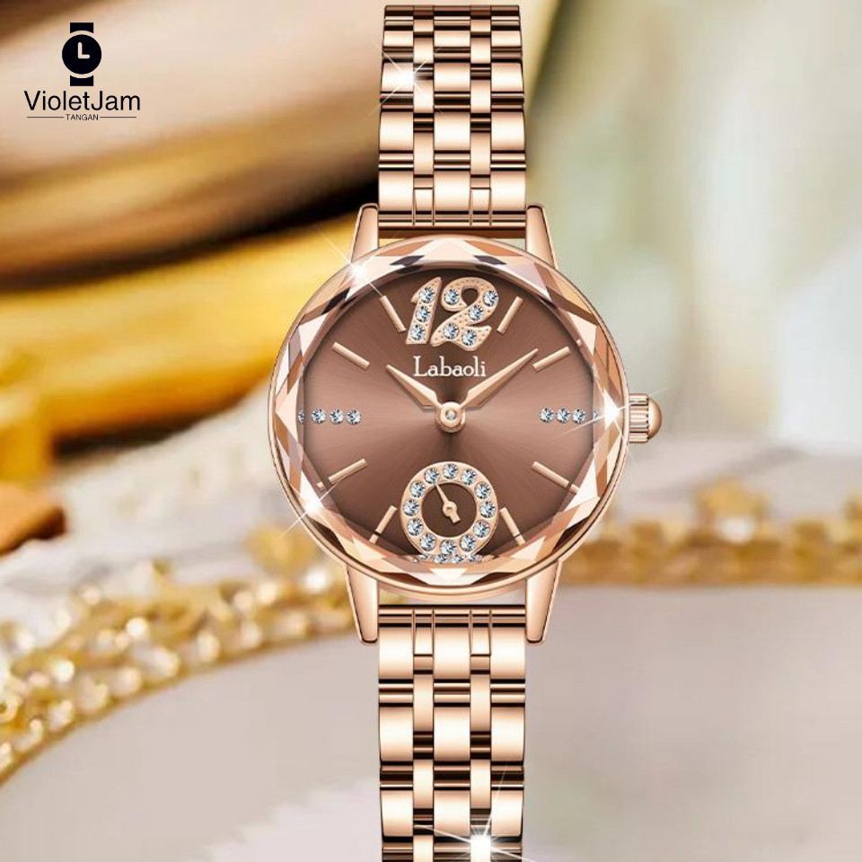 Jam Tangan Wanita Labaoli Original Branded Anti Air Baru Elegan Mewah Jam Tangan Cewek Rantai Kecil