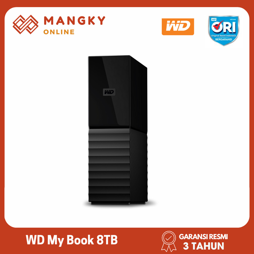 WD My Book 8TB HDD HD Hardisk Desktop Harddisk External Eksternal