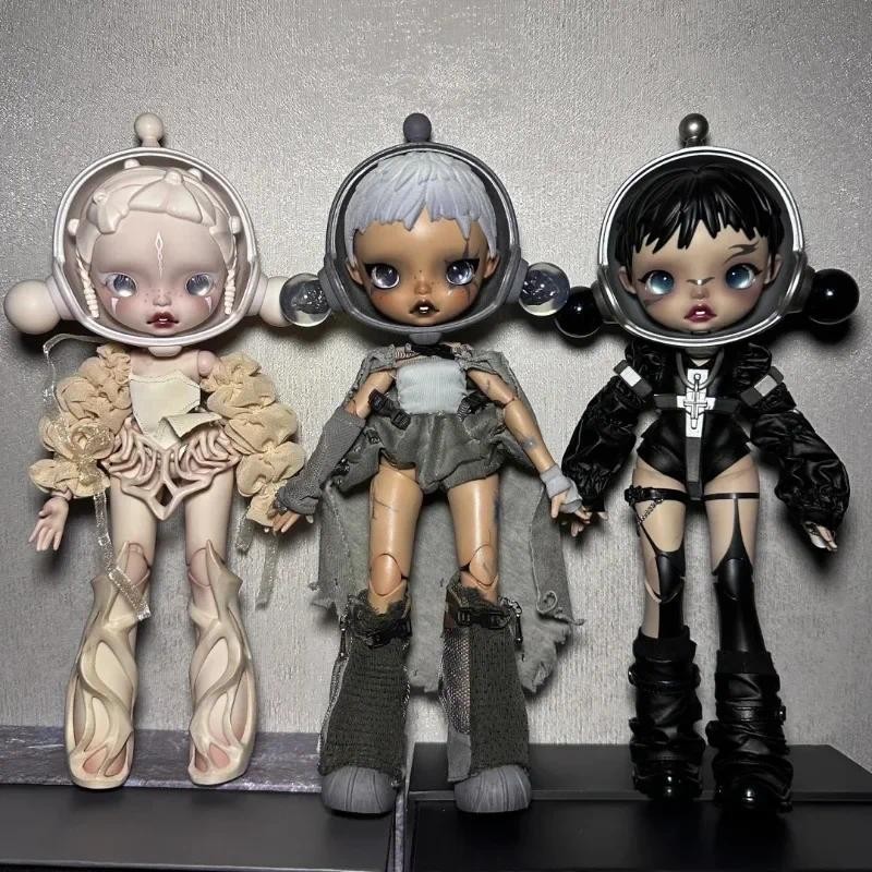 Genuine Skullpanda Bjd Nana Figures Baby Series Flower Blooming Figure Pink Green SP Art Toy Limited