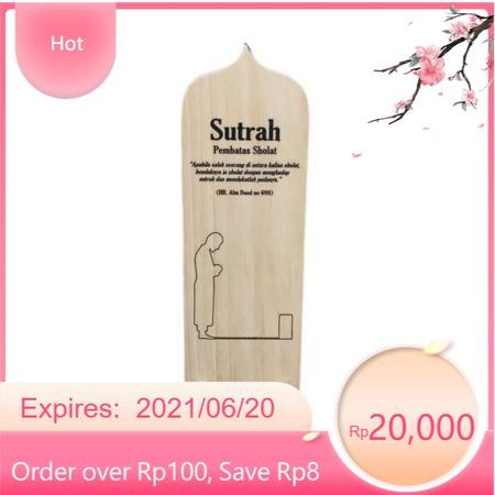 

Sutrah Pembatas Shalat Sutrah Pembatas Shaf Solat - SUTRAH 30x10cm LR17