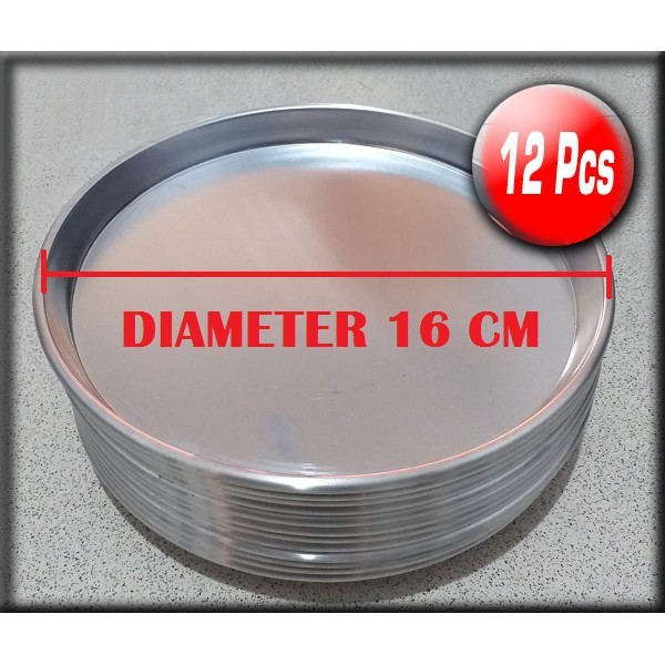 Loyang Pizza / Loyang Kue Diameter 16 CM ( 1 Lusin / 12 Pcs )