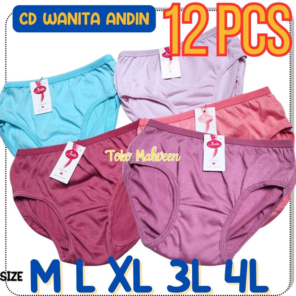 12 PCS Celana Dalam Perempuan Anak Remaja Wanita CD Wanita Import SD SMP SMA Dewasa Obral