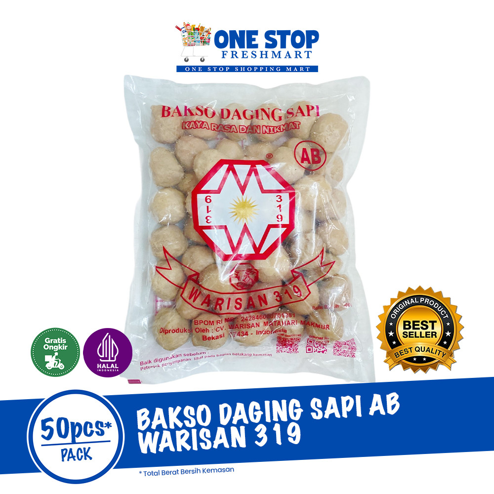 

WARISAN 319 BAKSO SAPI AB ISI 50 PCS