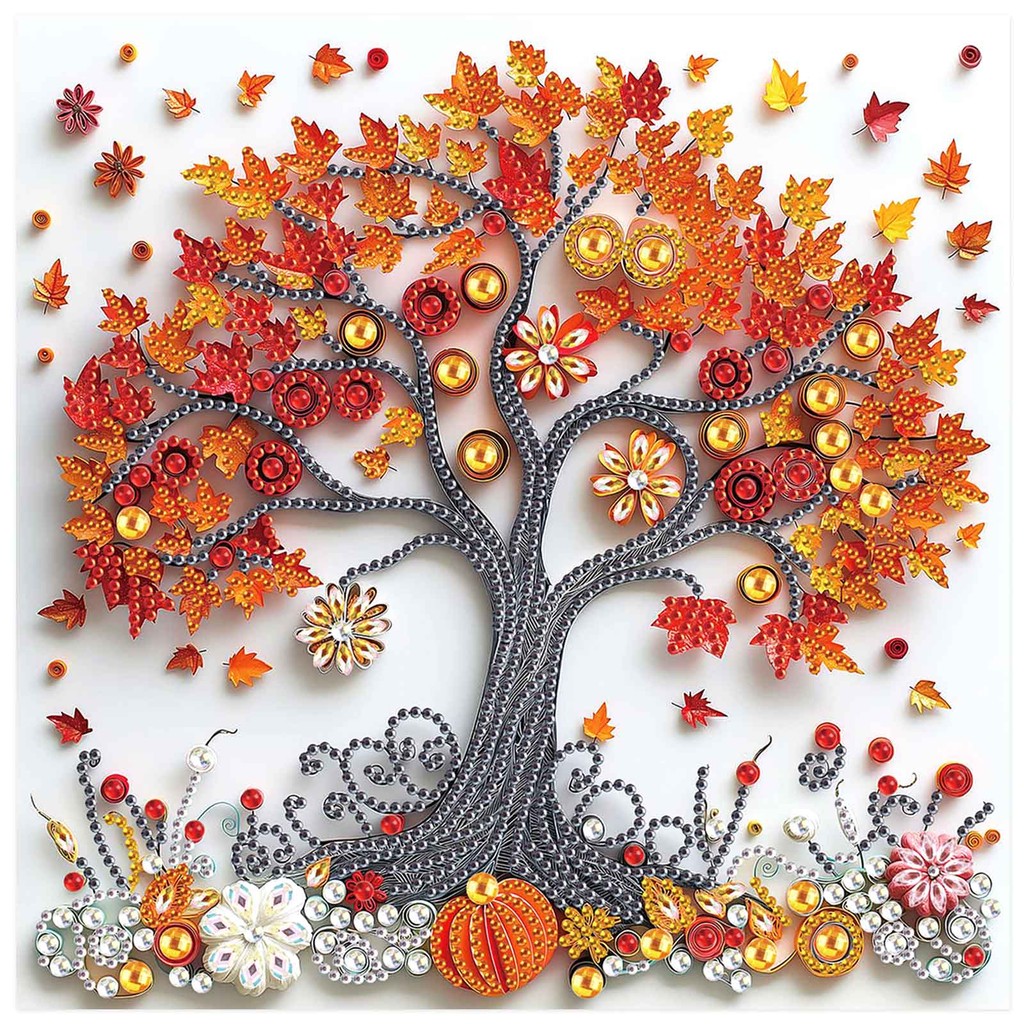 

Diamond Art Painting Kits for Adults,DIY maple tree Special Shaped Crystal Diamond Kit for Beginner for Home Wall Decorate Gift