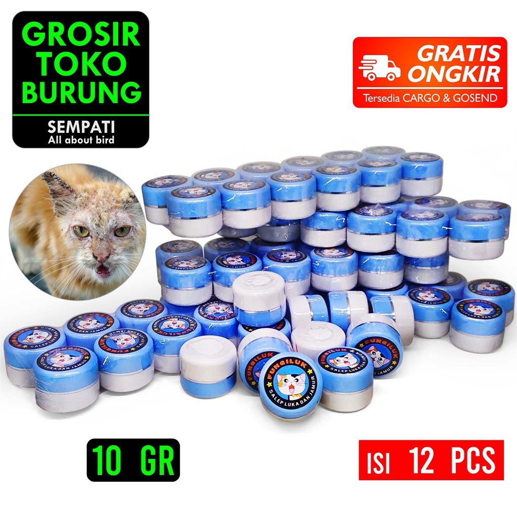 

SEMPATI GROSIR Fungiluk 10 Gr Merek Sempati Isi 12 Pcs Cream Krim Salep Luka Luar Basah Kulit Kucing Anjing Cat Kitten Adult Anabul Hamster Marmut Obat Scabies Gatal Iritasi Jamur