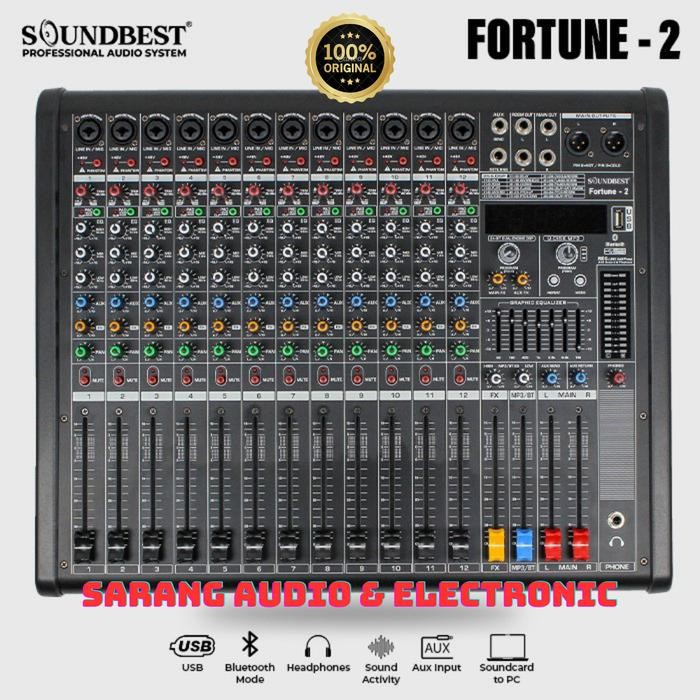 POWER MIXER AUDIO SOUNDBEST FORTUNE 2 FORTUNE2 ORIGINAL 12 CHANNEL