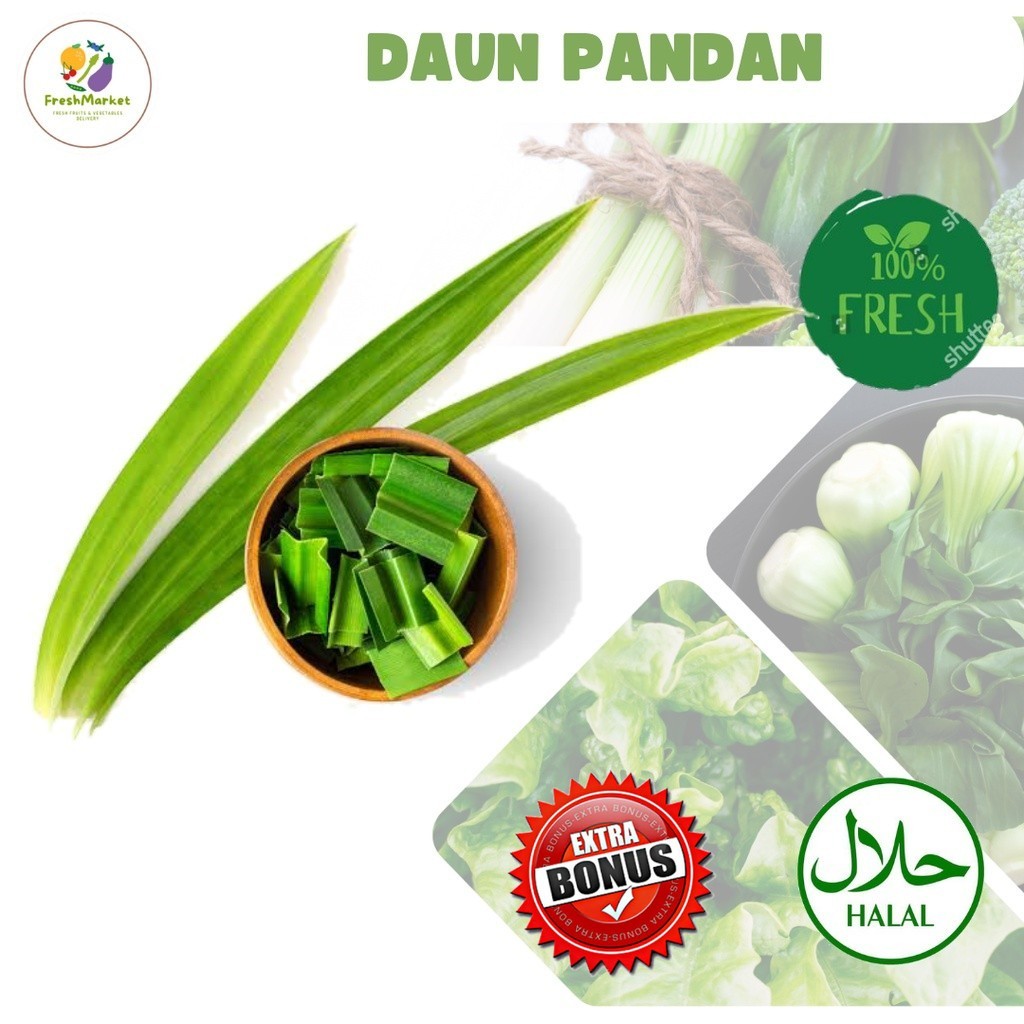

Daun Pandan Bumbu Rempah Segar 1 Ikat Sayurinstant