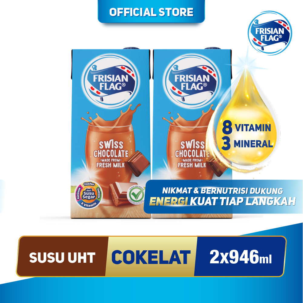 

Frisian Flag Family UHT Swiss Chocolate 946 ml x 2 pcs