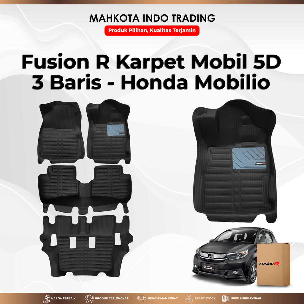 Fusion R Karpet Mobil 5D Honda Mobilio Premium