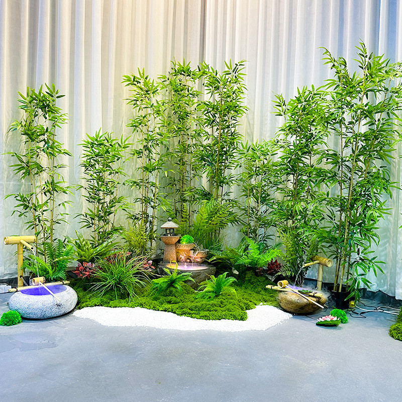 1 Pc  Batang Bambu Artificial | Pohon Bambu Plastik | Partisi Bambu Hias Anti Air & Tahan Lama