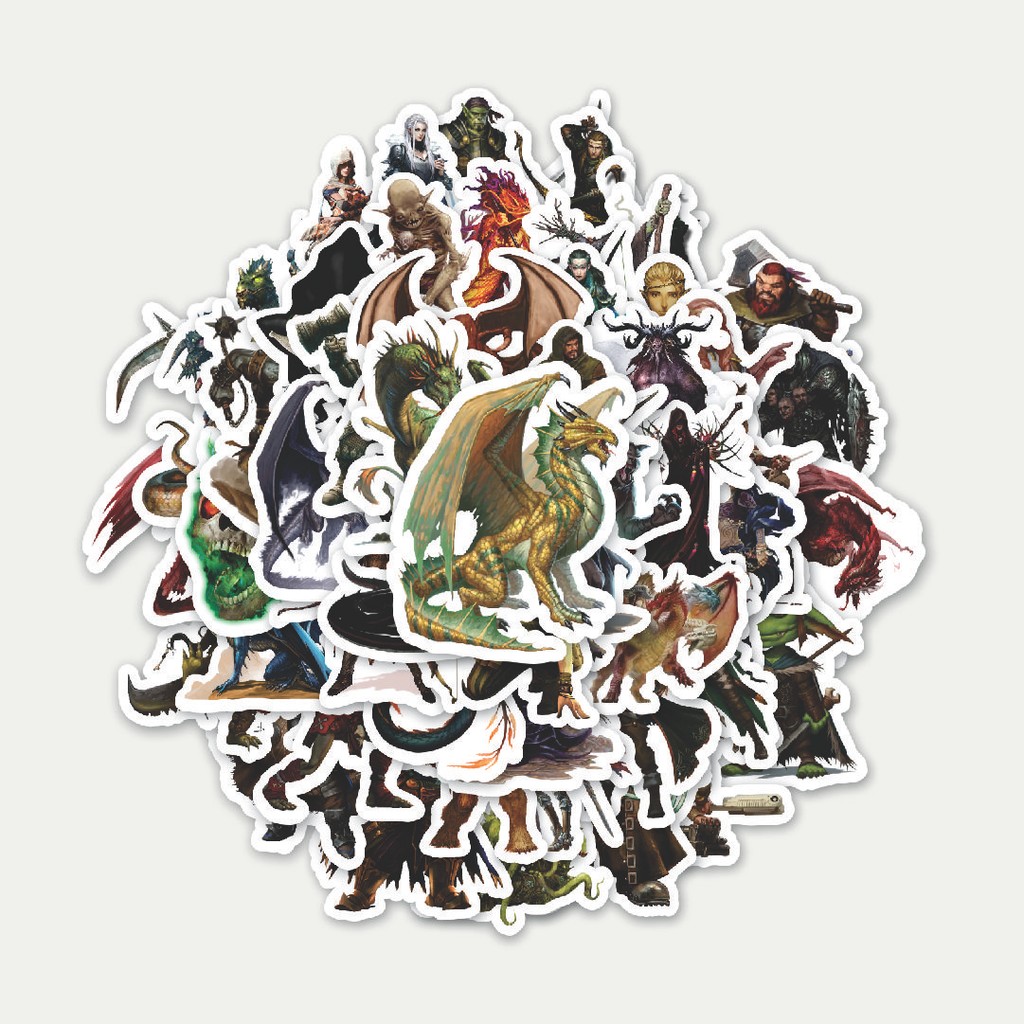 

Sticker Pack Stiker Dungeon And Dragons Series 2 | Sticker TUMBLR | Stiker LAPTOP KOPER HELM